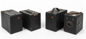 KODAK: A selection of seven different early box cameras, including various Brownie models. (7 cameras)