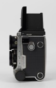 MAMIYA: Mamiyaflex C220 TLR camera [#B69258], circa 1968, with Mamiya-Sekor 80mm f2.8 lens [#782662]. - 3