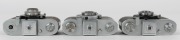 ZEISS IKON: Three circa 1940s Tenax I 570/27 35mm square-format cameras, each with varying lens and shutter details. (3 cameras) - 4