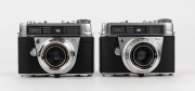 KODAK: Two circa 1961 viewfinder cameras - one Retina Automatic I [#75488] with Retina-Reomar&nbsp;45mm f2.8 lens and&nbsp;Prontormat-S shutter, and one Retina Automatic II [#61675] with Retina-Xenar&nbsp;45mm f2.8 lens and&nbsp;Compur shutter.&nbsp;(2 cameras) - 2