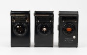KODAK: Three early 1920s Vest Pocket Autographic folding cameras, each with varying body and lens details. The 'Autographic' feature enabled photographers to write a note onto the special film used in these cameras, which would become visible after develo - 3