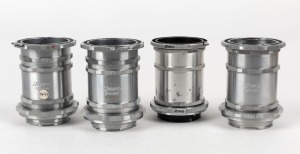 IHAGEE: Four bayonet adapter ring/extension tube sets in maker's boxes, mostly with A16 designation. (4 items)