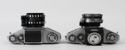 IHAGEE: Two circa 1967 Exakta VX 1000&nbsp;SLR cameras - one [#1168871] with Pancolar&nbsp;50mm f2 lens [#8231809], and one [#1141711] with S-Travelon&nbsp;50mm f1.8 lens [#389049]. (2 cameras) - 4