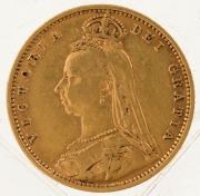 1890 (1) and 1892 (2) Half Sovereigns, Jubilee head, Shield reverse, F/VF. (3) - 5