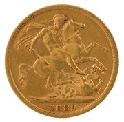1889&nbsp;Jubilee head and 1900 Veiled head Sovereigns, St. George reverses, F/VF. (2). - 2