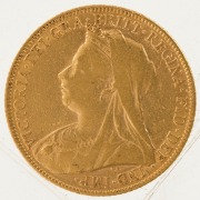 1889&nbsp;Jubilee head and 1900 Veiled head Sovereigns, St. George reverses, F/VF. (2). - 5
