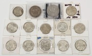 GEORGE VI, 1937 and 1938 Crowns, VF/EF; plus 1966 50c Elizabeth II (12, some Unc.). (Total: 14).