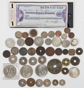 An accumulation in a small box; noted U.S.A., FIJI, NORTH BORNEO, SARAWAK, NEW GUINEA, etc.