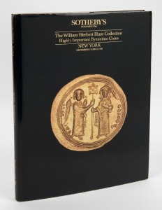 Auction Catalogue: Sotheby's "The William Herbert Hunt Collection Highly Important Byzantine Coins". New York 05-06 December 1990; with prices realized list.