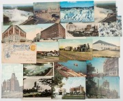 Postcards: CANADA: Mainly photographic postcards with street views of residences and public buildings, Ch&Atilde;&cent;teau Frontenac and the Quebec City ramparts, agricultural practices, horse-drawn carriages, and an advertising card for Whaley - Royce Musical Instr
