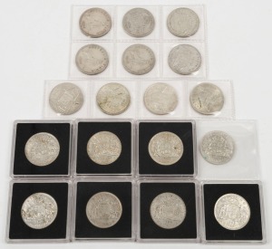 Elizabeth II, Florins, 1953 (2), 1954 (2), 1954 Royal Visit (4), 1956, 1957, 1958 (2), 1959 (2), 1961, 1962 & 1963 (2); F-EF. (18 coins).