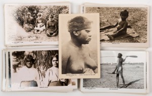 Postcards: ROSE SERIES: A collection of real photographic postcards, all different and including 12 aboriginal subjects; serial numbers ranging from P2031 to P2991 and W1 to W23. (Total: 95; unused 80; 15 used)