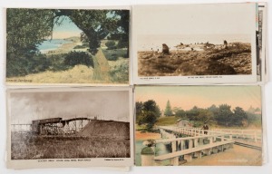 Postcards: VICTORIA - PHILLIP ISLAND & SURROUNDS: A collection of photographic postcards, featuring early views of the island's towns and natural attractions, Wonthaggi State Coal Mine and public buildings, and Inverloch camping grounds packed with period