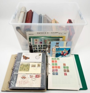 Mainly decimal period accumulation, some in albums, including FDCs, MUH, used, some PO Packs and Yearbooks, etc. 