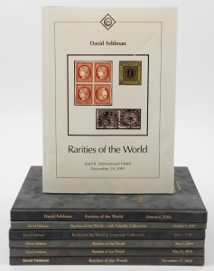 DAVID FELDMAN: Rarities of the World 1991 - 2010 catalogues from this iconic series; all deluxe hard cover editions. (7 volumes).