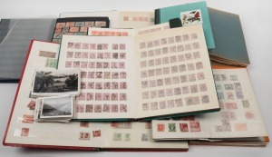 Australian and foreign stamps in several albums in a large box, (qty).
