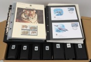 WORLD WILDLIFE FUND: EXTENSIVE & attractive collection of covers and stamps in 9 special WWF albums with slipcases, plus some pages in need of an additional album. (100s).