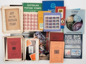 LITERATURE: A carton containing early Stamp Bulletins, early Australian Specialist Catalogues, reference books, a few coin and banknote books, etc.