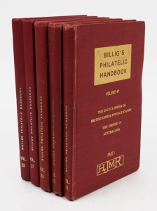 BILLIG'S PHILATELIC HANDBOOKS: Vol.35 "Great Britain and the Empire in Europe" Part 2; Vol.37 "The Empire in Africa" Part 2; and Vols.41, 42 & 43 "The Empire in Australasia", (5 h/c books).