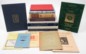 LITERATURE: AUSTRALIAN INTEREST: "The Pre-UPU Destination Mail of Victoria" by Palmer (2009); "Australia New Zealand UK Mails to 1880" by Tabeart (2004); "Ship Letters of Australia Vols1 & 2" by Molnar (1990-92); "The 3d Beaded Oval" by Jones & Kellow (1994); "Australasian Wreck Mail" by Peace (1997); "The Postal History of NSW" by White (1988); "Australian Mails via Suez" by Kirk (1989) and a few other non-Australian publications. (16).