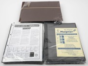 ACCESSORIES: Lighthouse Vario stock sheets (90) in unopened packs; a pack of 10 Hagner sheets; 3 hingeless albums for German stamps (different eras); a standard KA-BE Deutsches Reich album and a new large Prinz stockbook.