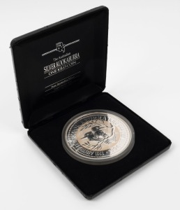 1994 $30 Silver Kookaburra One Kilo proof coin in (slightly damaged) felt-lined case of issue.