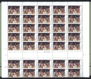 1974 - 90 accumulation in a mint sheet file; mainly complete sheets, with values to $4. (100s). MUH. FV: $700+