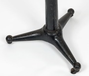 An antique industrial cast iron stool with elm seat, early 20th century, 81cm high.&nbsp; - 3