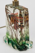 CENEDESE Murano "Aquarium" glass fish block lamp base, by ALFREDO BARBINI, ​​​​​​​30cm high overall - 5