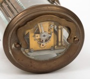 ANGELUS antique sub miniature&nbsp;oval carriage clock, 19th/20th century, 10.5cm high - 2