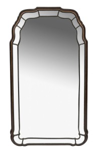 A decorative pier mirror in the antique style, 20th century, 129 x 69cm