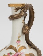 ROYAL WORCESTER antique English porcelain ewer with applied dragon decoration, circa 1883, green factory mark to base, ​​​​​​​29cm high - 6