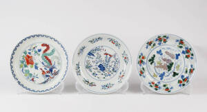 Three various Chinese Doucai saucer dishes