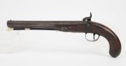 An antique English flintlock duelling pistol, circa 1780, 32.5cm long - 3