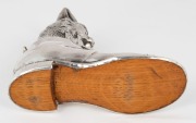 PUSS IN BOOT antique sterling silver inkwell, ​​​​​​​10cm high - 5