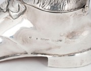 PUSS IN BOOT antique sterling silver inkwell, ​​​​​​​10cm high - 6