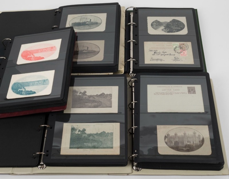 Letter Cards: A comprehensive collection of the illustrated lettercards, logically arranged in five Hagner binders, with Unused, used and CTO examples, (100s). An amazing assembly just waiting for someone to write it up and create the exhibit that the col