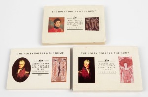 Holey Dollar & Dump Series: 1988 - 1990 Aboriginal Folklore issues in original packaging from the Perth Mint. (3 sets).