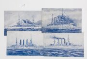 Postcards: AUSTRALIA - SHIPPING: A diverse range incl.&nbsp;HMAS Melbourne, SS Katoomba, SS Canberra, and HMAS Australia, with several cards issued by the Melbourne Steamship Company, as well as many cards commemorating the 1908 visit to Australia of the Unite - 4