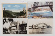 Postcards: NEW SOUTH WALES - SYDNEY LIGHTHOUSES, RAILWAYS & BRIDGES: Photographic postcards featuring views of Hornby Lighthouse, Inner South Head Lighthouse, Croydon, Central, Museum, Burwood&nbsp;and other railway stations, the Harbour Bridge during construc - 2