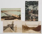 Postcards: NEW SOUTH WALES - SYDNEY LIGHTHOUSES, RAILWAYS & BRIDGES: Photographic postcards featuring views of Hornby Lighthouse, Inner South Head Lighthouse, Croydon, Central, Museum, Burwood&nbsp;and other railway stations, the Harbour Bridge during construc - 4