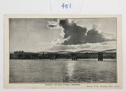 Postcards: QUEENSLAND - BRISBANE: A collection of photographic postcards featuring street and bird's-eye views, Story Bridge under construction with workers visible atop, the Salvation Army People's Palace, botanical gardens, transportation infrastructure - 3