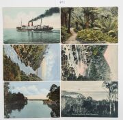 Postcards: TASMANIA - LAUNCESTON & SURROUNDS: A collection of photographic postcards featuring street and bird's-eye views of Launceston, horse-drawn carriages, public parks, geological formations, Cataract Gorge during flooding, bridges, rivers, waterfal - 2