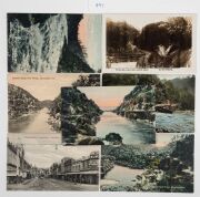 Postcards: TASMANIA - LAUNCESTON & SURROUNDS: A collection of photographic postcards featuring street and bird's-eye views of Launceston, horse-drawn carriages, public parks, geological formations, Cataract Gorge during flooding, bridges, rivers, waterfal - 4