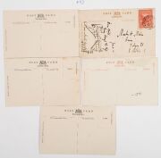 Postcards: TASMANIA - WESTERN & SOUTHERN: Photographic postcards with&nbsp;Queenstown and Mount Owen, Mount Magnet Silver Mine, Currie Harbour on King Island, hop picking at New Norfolk, Port Arthur, and various other towns, rivers, lakes, etc. Publishers/phot - 5