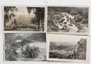 Postcards: VICTORIA - GIPPSLAND&nbsp;& THE MOUNTAINS: Photographic postcards including Walhalla blanketed by snow, the local milk delivery boy on horseback, Buchan Fairy Cave, Omeo Golden Age Hotel, Mount Hotham slopes, Benambra School, American Fleet, railway - 3