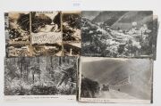 Postcards: VICTORIA - GIPPSLAND&nbsp;& THE MOUNTAINS: Photographic postcards including Walhalla blanketed by snow, the local milk delivery boy on horseback, Buchan Fairy Cave, Omeo Golden Age Hotel, Mount Hotham slopes, Benambra School, American Fleet, railway - 5