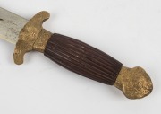 An antique Chinese ceremonial dress dagger in shagreen scabbard, Qing Dynasty, 19th/20th century, ​​​​​​​48cm long - 3