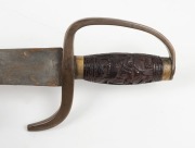 HUDIEDAO antique Chinese pair of butterfly swords&nbsp;in original leather scabbard, Qing Dynasty, circa 1850, 59.5cm long - 3
