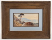 THOMAS CHARLES LEESON ROWBOTHAM, RWS (British, 1823-1875), (Lake Geneva), watercolour, signed lower left "T.L. Rowbottom, 1872", 12 x 22cm, 33 x 43cm overall - 3